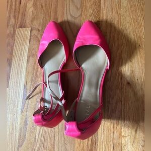 Talbots silk pink heels.